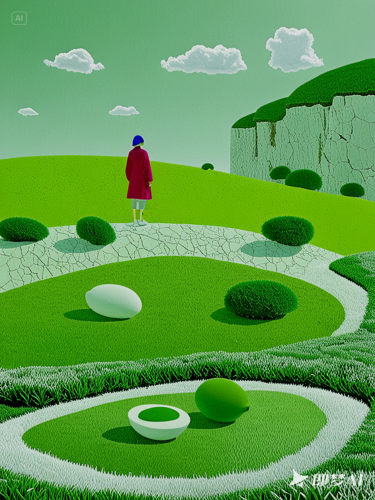 治愈风浅色系-即梦AI绘图