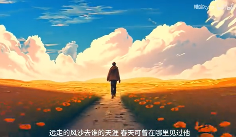 AI制作音乐MV片段《一路生花》完整版-b站