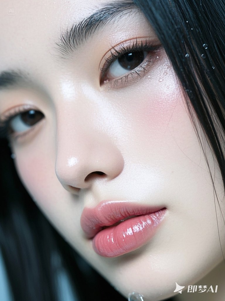 真实摄影照片精致无比的东方面容——即梦AI