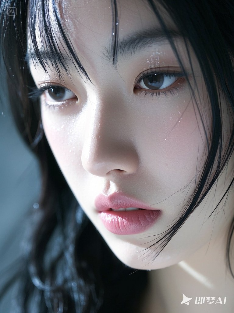 真实摄影照片精致无比的东方面容——即梦AI